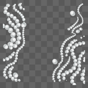 珍珠装饰写实边框图片