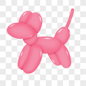 粉色卡通动物小狗图片