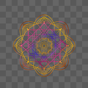 抽象光效曼陀罗神秘图案图片