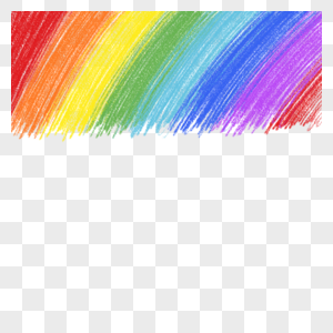 抽象水彩细密涂鸦蜡笔彩虹边框图片