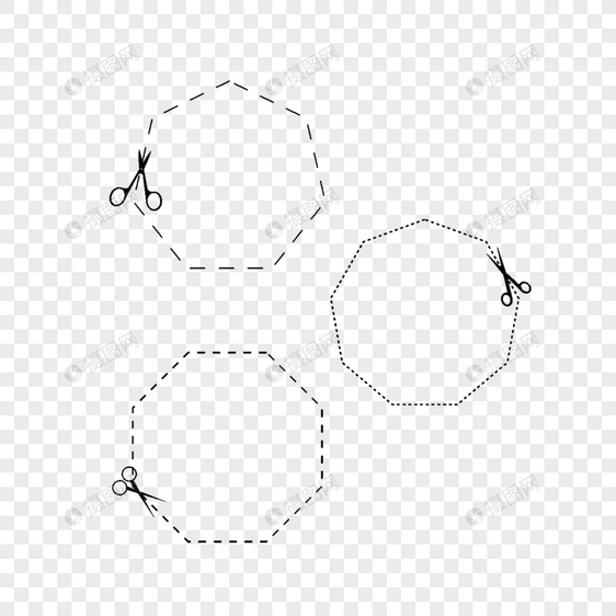 多边形切割线图片