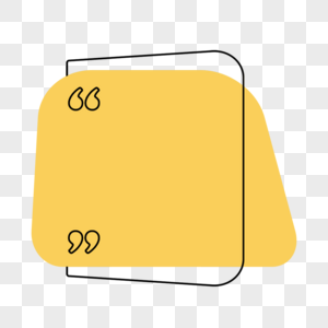 淡黄色可爱抽象彩色对话框报价框图片