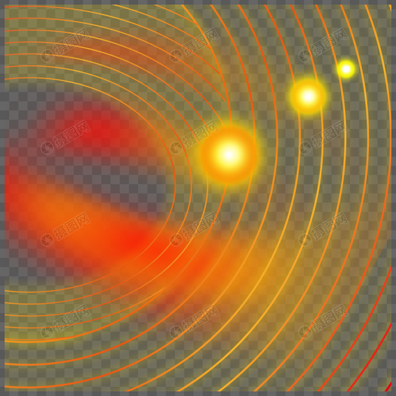 渐变光感线条光晕效果图片