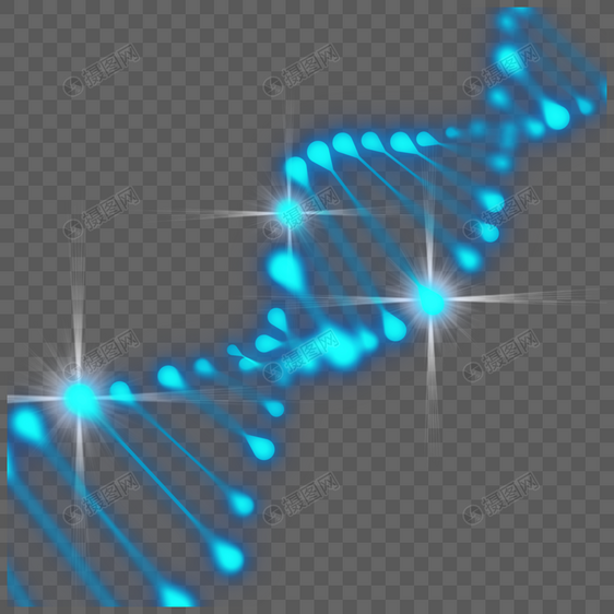 螺旋缠绕颗粒光效抽象dna图片