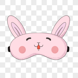 可爱动物睡眠眼罩粉色兔子图片