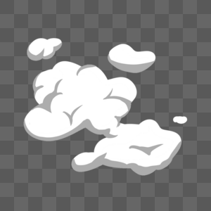 黑白抽象烟雾云朵图片