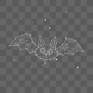 线条蝙蝠光效动物图片