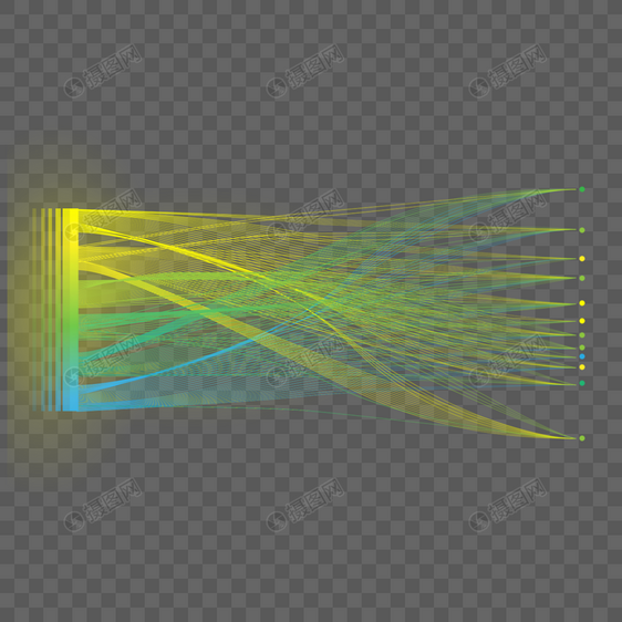 抽象统计数字分析神经网络发光曲线图片