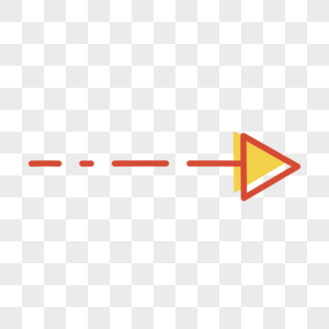 黄色红色箭头商业引导图标单向箭头图片