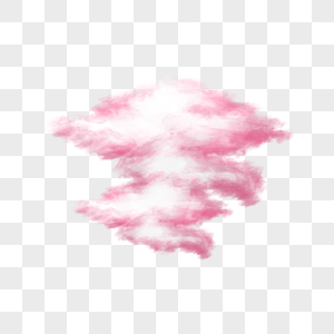 天空粉色云朵写实风格图片