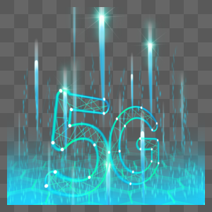 立体5g数字抽象光效科技图片