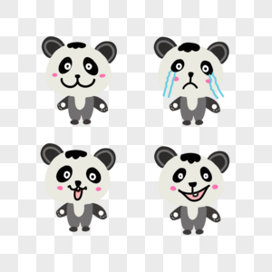 可爱小熊猫卡通表情包图片