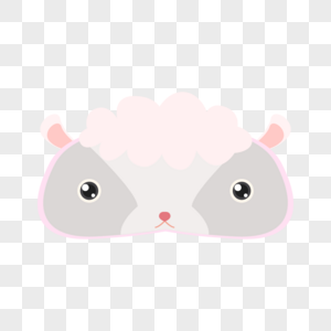 粉色绵羊可爱动物睡眠眼罩图片