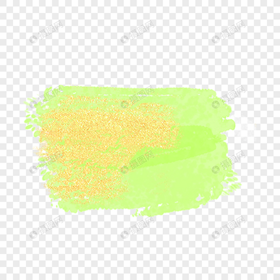 黄绿抽象渐变水彩污渍图片