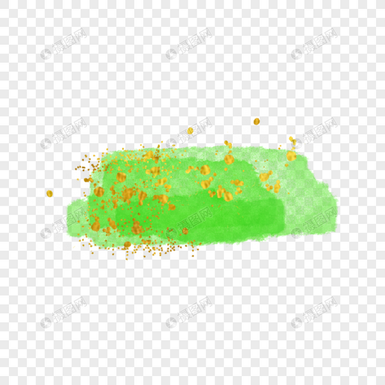 抽象绿色墨迹水彩污渍图片