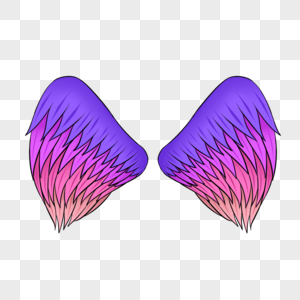 翅膀多彩民族风格光效鸟羽毛飞翔紫色图片