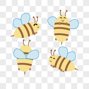 矢量卡通小蜜蜂高清图片