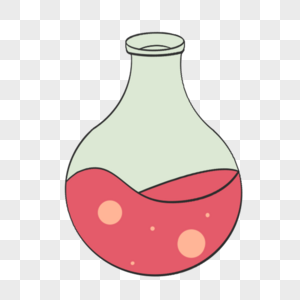科学教育元素红色液体烧杯图片