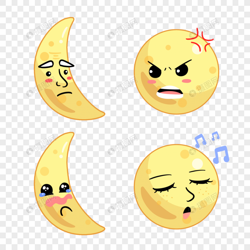 可爱月亮唱歌哭泣