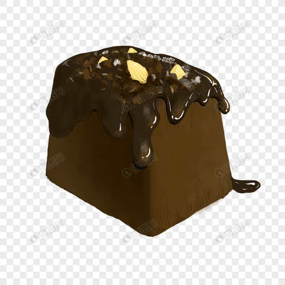 写实的巧克力蛋糕甜品图片
