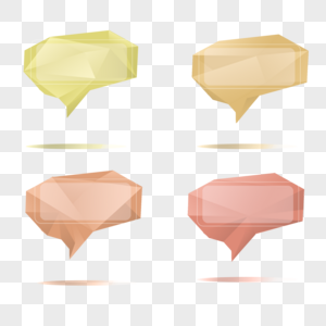 多边形立体彩色对话框图片