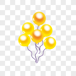金气球图片