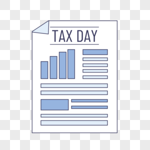 税收日账单图标剪贴画图片