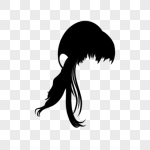黑色发型装扮女不齐刘海发型图片