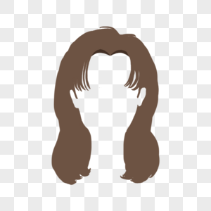 发型长发浅棕色剪贴画卷发女风格图片
