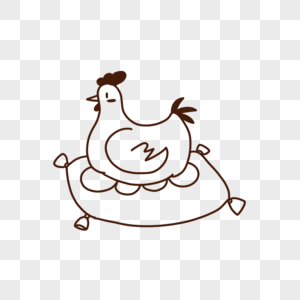 鸡复活节涂鸦图片