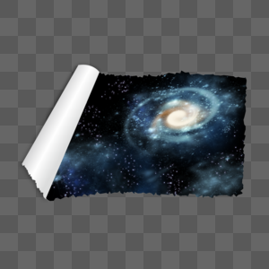 银河旋涡星空宇宙撕破纸张图片