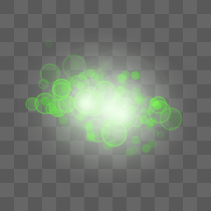 抽象光效泛白的绿色光点图片