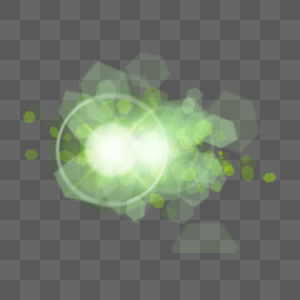 抽象光效圆形绿色爆破闪光图片