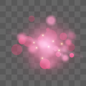 粉色模糊光团圆形抽象光效图片