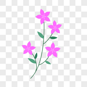可爱紫色花瓣春天花朵图片
