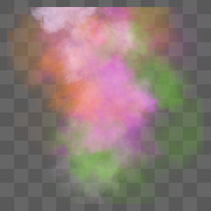 绿色和粉色抽象水彩爆炸烟雾图片