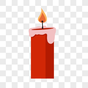 伊朗新年明亮的红色蜡烛图片