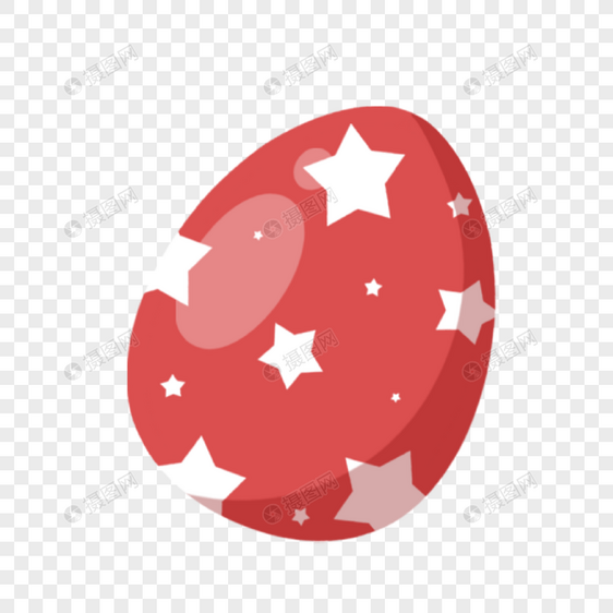 波斯新年红色星星彩蛋图片