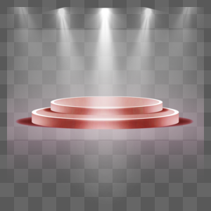 粉色圆形立体3d光效展台图片