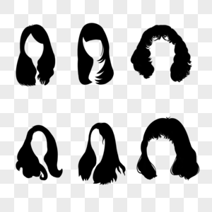 女生长发发型组合造型图片