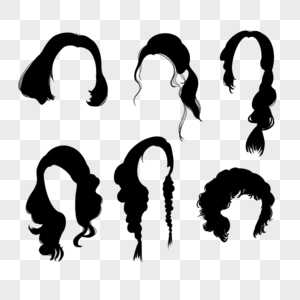 女式中长发发型组合图片