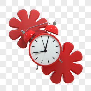 花朵简约时尚创意钟表时钟图片