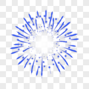 蓝色线条光效粒子爆炸效果图片