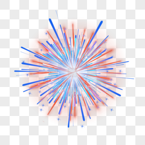 红黄蓝三色粒子爆炸特效图片