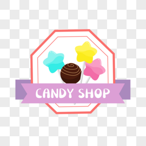 创意糖果店招牌背景图片