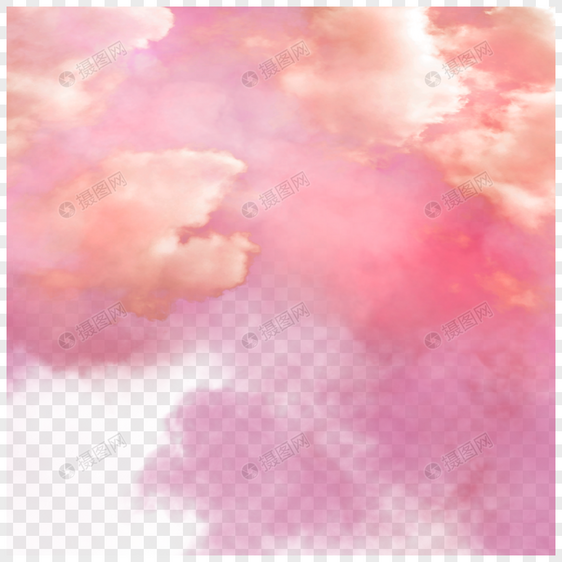 云朵粉色自然天气图片