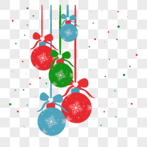 圣诞节现代装饰红色球高清图片