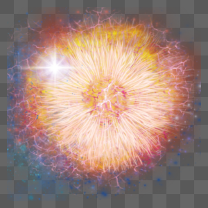 超新星爆炸红色线条图片