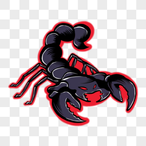 蝎子吉祥物波普风格美漫动物图片