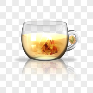 茶包茶水玻璃杯图片